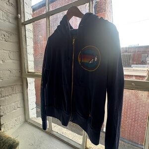 Aviator Nation Navy zip up Hoodie